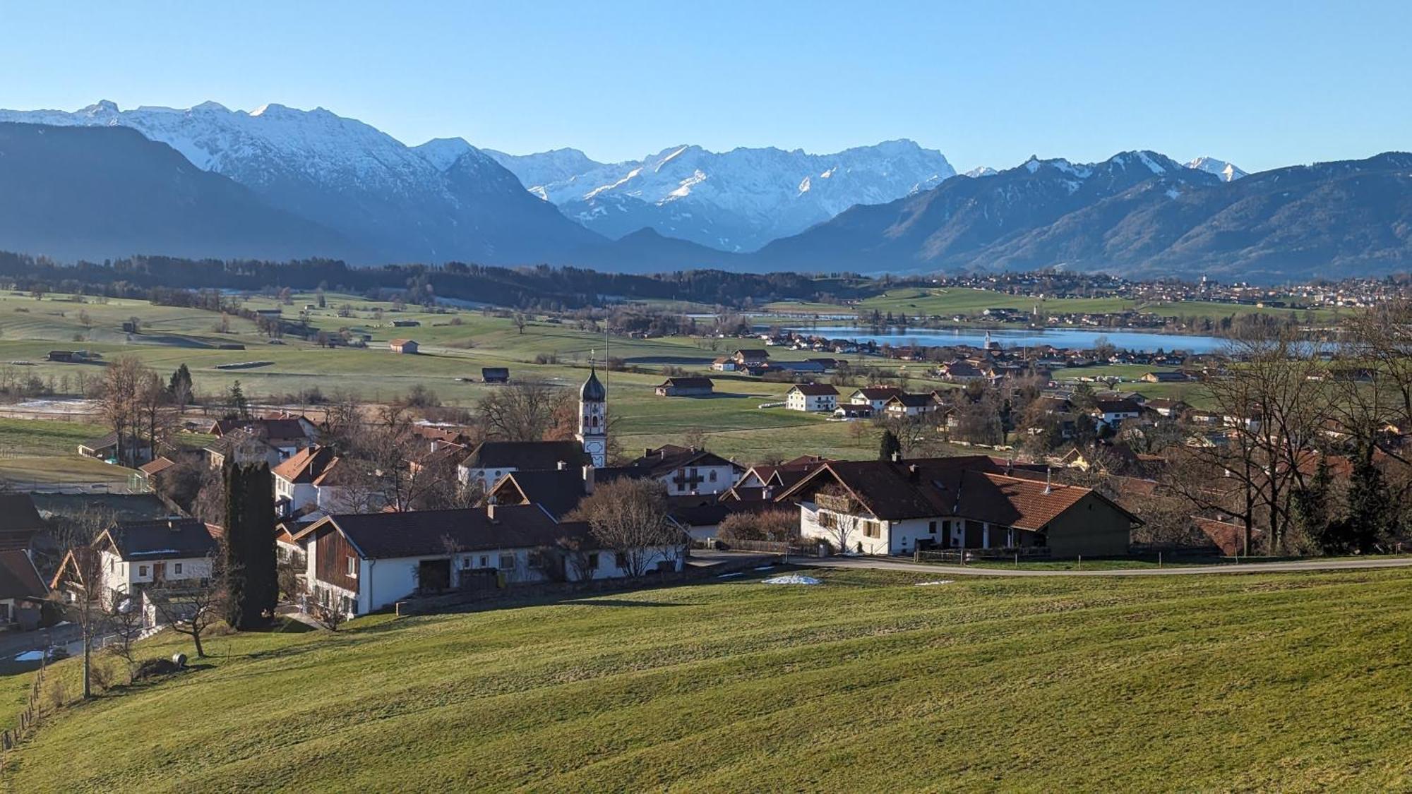 Liboria I Traumhafte Ferienwohnung In Aidling Am Riegsee Mit Atemberaubendem Panoramablick! Exteriér fotografie